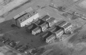 Dugway Proving Ground, aerial view3, 1947. ダグウェイ実験場。